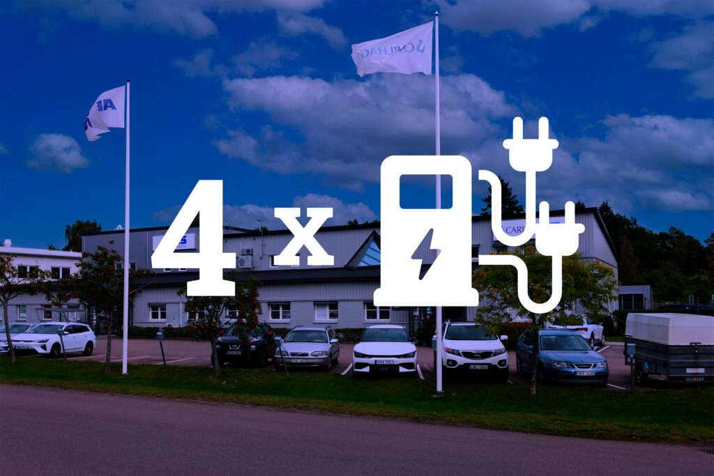 Carlhag hållbarhetsarbete: laddstolpar för elbilar